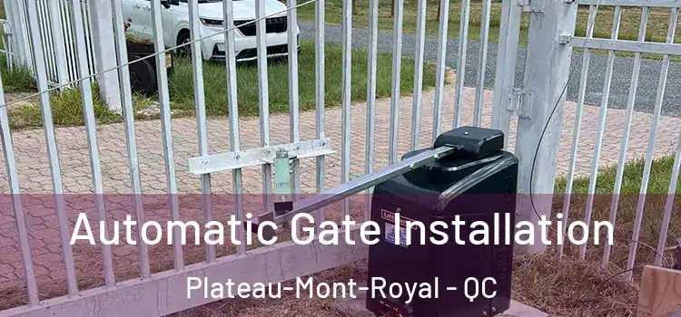 Automatic Gate Installation Plateau-Mont-Royal - QC