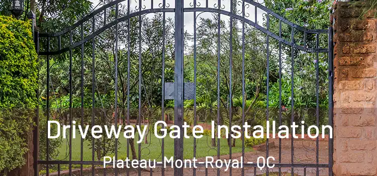 Driveway Gate Installation Plateau-Mont-Royal - QC